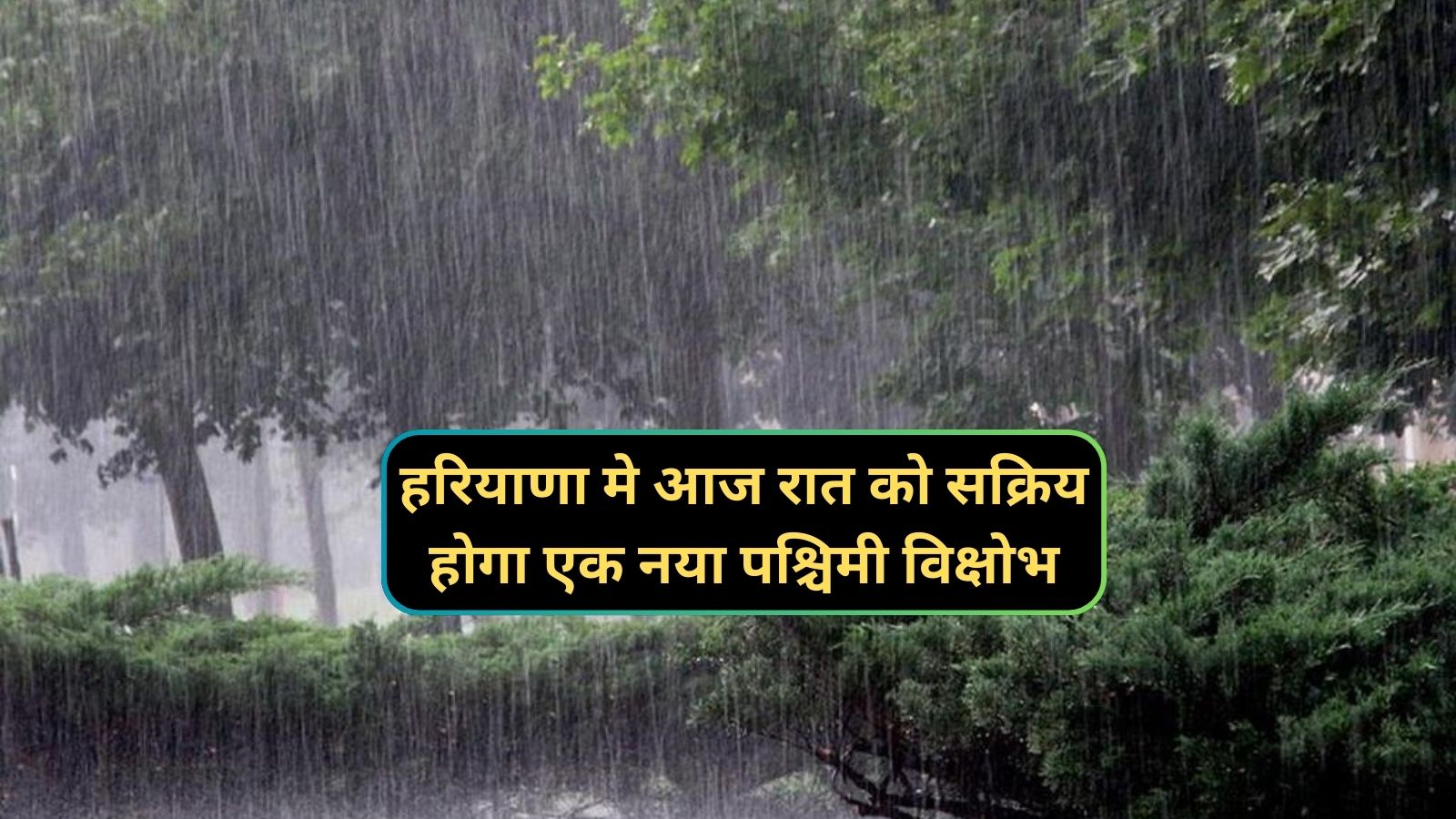 Haryana Weather:हरियाणा मे आज रात को सक्रिय होगा एक नया पश्चिमी विक्षोभ
