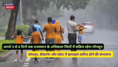 Monsoon Alert Rajasthan 3 September