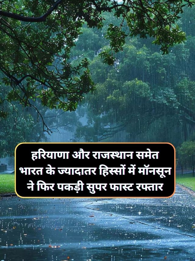 Monsoon Forecast 8 September 2024 : हरियाणा और राजस्थान समेत भारत के ज्यादातर हिस्सों में मॉनसून ने फिर पकड़ी सुपर फास्ट रफ्तार, आज इन राज्यों में होगी झमाझम बरसात