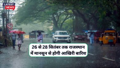 Monsoon Forecast Rajasthan 25 September