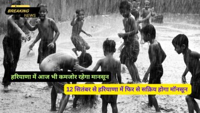 Monsoon Update Haryana 9 September