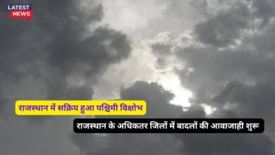 Western Disturbance Rajasthan 9 October