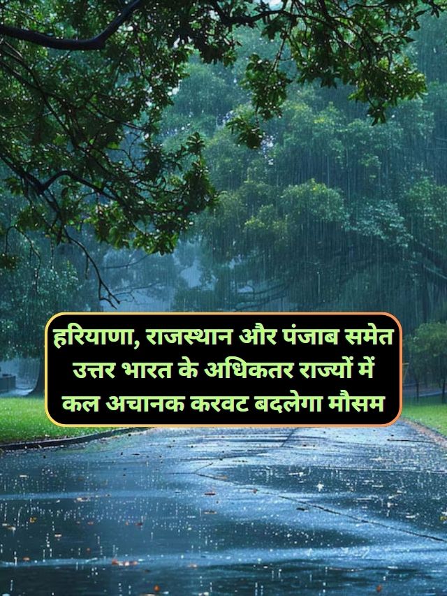 Mausam Forecast 25 December 2024 : हरियाणा, राजस्थान और पंजाब समेत उत्तर भारत के अधिकतर राज्यों में कल अचानक करवट बदलेगा मौसम, उत्तर भारत में कल दस्तक देगा एक नया पश्चिमी विक्षोभ