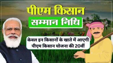 पीएम किसान योजना की 20वीं किस्त